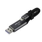 PNY USB 3.0 Duo-Link Cable Design OTG 64Go