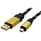 Roline Gold USB A - USB Mini-A 5-pin 2.0 3m