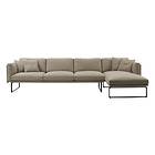 Cassina 8 Otto Med Sjeselong Venstre Skinn (3-sits)