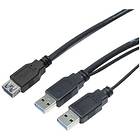 LogiLink 2x USB A - USB Micro-B 3.0 1,8m