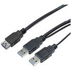 LogiLink 2x USB A - USB Micro-B 3.0 0,6m