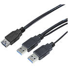LogiLink 2x USB A - USB Micro-B 3.0 0,3m