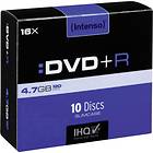 Intenso DVD+R 4,7GB 16x 10-pack Slimcase