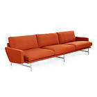 Fritz Hansen PL113 Lissoni Soffa Läder (3-sits)