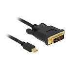 DeLock Passive DVI-D Dual Link - DisplayPort Mini 1m