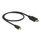 DeLock Passive HDMI - DisplayPort Mini 0.5m