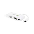 Techly USB 3.1 Type-C to USB3 Adapter with VGA & Ethernet
