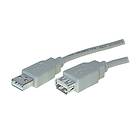 S-Conn USB A - USB A M-F 2.0 1,8m