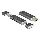 DeLock USB-C/USB 3.0 Card Reader for microSD/SD (91499)