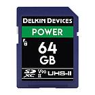 Delkin Power SDXC Class 10 UHS-II U3 V90 2000x 64GB