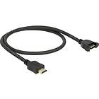 DeLock HDMI - HDMI High Speed with Ethernet M-F (screw) 0,5m