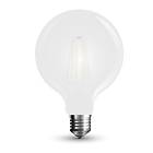 V-TAC LED Bulb G125 Frost 800lm 2700K E27 7W