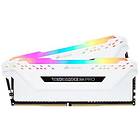 Corsair Vengeance White RGB LED Pro DDR4 3000MHz 2x8Go (CMW16GX4M2C3000C15W)