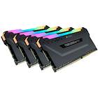 Corsair Vengeance Black RGB LED Pro DDR4 2666MHz 4x8Go (CMW32GX4M4A2666C16)