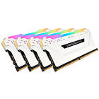 Corsair Vengeance White RGB LED Pro DDR4 3000MHz 4x8GB (CMW32GX4M4C3000C15W)