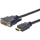 MicroConnect HDMI - DVI-D Dual Link 1m