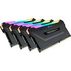 Corsair Vengeance Black RGB LED Pro DDR4 3200MHz 4x8GB (CMW32GX4M4C3200C14)