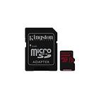 Kingston Canvas React microSDXC Class 10 UHS-I U3 V30 A1 100/80Mo/s 256Go