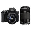 Canon EOS 200D + 18-55/3.5-5.6 III + 75-300/4.0-5.6 III