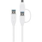 Goobay USB A - USB A (with USB-C) 3.0 0.5m