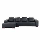Beliani Lungo Sofa Bed Right Leather (4-seater)