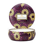 Voluspa 3 Wick Candle In Decorative Tin Santiago Huckleberry