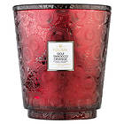 Voluspa Hearth 5 Wick Glass Candle Goji Tarocco Orange