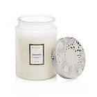 Voluspa Large Embossed Glass Jar Candle Mokara