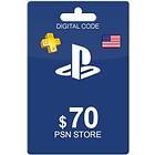 Sony PlayStation Network Card - 70 USD