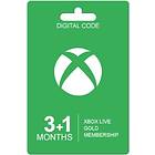 Microsoft Xbox Live Gold 4 Months Card
