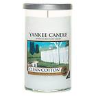 Yankee Candle Medium Glass Pillar Clean Cotton