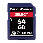 Delkin Select SDXC Class 10 UHS-I U1 V10 266x 64GB