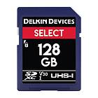 Delkin Select SDXC Class 10 UHS-I U1 V10 266x 128GB