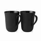 Royal Copenhagen Black Fluted Krus 33cl 2-pack