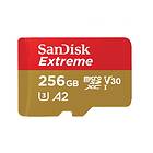 SanDisk Extreme microSDXC Class 10 UHS-I U3 V30 A2 160/90Mo/s 256Go