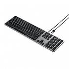 Satechi Aluminum Wired USB Keyboard (Nordisk)