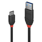 Lindy Black Line 5A USB A - USB C 3.1 0.5m