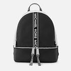 Michael Kors Rhea Medium Logo Tape Leather Backpack (Dam)