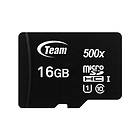 Team Group 500x microSDHC Class 10 UHS-I 80/15MB/s 16GB