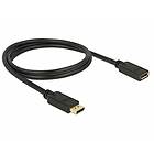 DeLock 21,6Gbps DisplayPort - DisplayPort M-F 1m