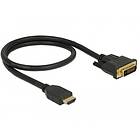 DeLock Bidirectional 7,9Gbps HDMI - DVI-D Dual Link 0,5m