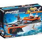 Playmobil Top Agents 70002 Bateau Turbo Spy Team