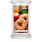 Kringle Candle Large Classic Jar 2 Wick Bougies Parfumées Apple Cider Donut