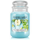 Country Candle Large Jar 2 Wick Bougies Parfumées Cilantro Apple & Lime