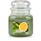 Country Candle Medium Jar 2 Wick Doftljus Citrus & Sage