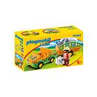 Playmobil 1.2.3 70182 Zoo vehicle with rhinoceros