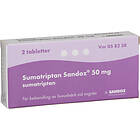 Sandoz Sumatriptan 50 mg 2 Tabletter