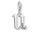 Thomas Sabo Letter U Silver Charm Pendant Berlock (Femme)