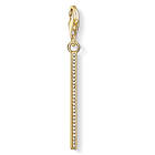 Thomas Sabo Vertical Bar Gold Charm Pendant Berlock (Dam)