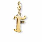 Thomas Sabo Letter F Gold Charm Pendant Berlock (Dam)